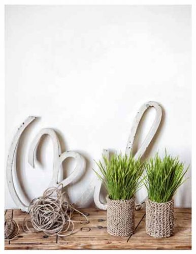 Knitted Twine Planters